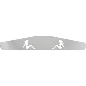 GG Grand General 30220 18 X 3 Inches Chrome Bottom Plate with Sitting Nude Lady Cut Outs