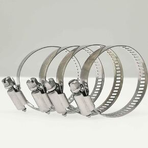 4 Pcs 27-51mm (Fit for 1.5Inch) Worm Gear Hose Clamps 304 Stainless Steel Hose Fitting Clamps Radiator Hose Clamps