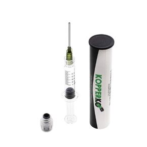 1 Pack (Single) Borosilicate Glass Syringe - 1ml Syringe, Heat Resistant Luer Lock Syringe for Labs | Glue Syringe for Use With Liquids, Glue, Oils, Ink | 14GA Blunt Tip Non-Hypodermic Needle