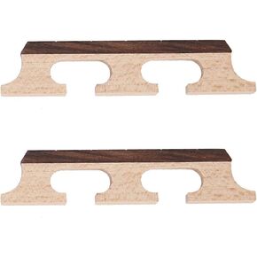 Banjo Wooden Bridge, 5-String Banjo Rosewood Bridge Accessories 2Pcs A Set Playing Accessories