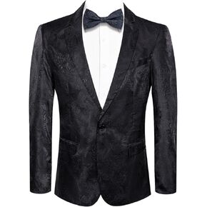 Hi-Tie Men's Blazer Casual Light Weight Sport Coats Slim Fit Suit Jacket Business Sports Jacket for Prom Party