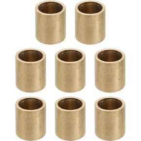 PATIKIL M8 Brass Spacers, 8 Pcs Metal Spacer Brass 8mm ID x 10mm OD x 8mm L Brass Spacers Screw Standoff for 5/16 Inch or M8 Screw