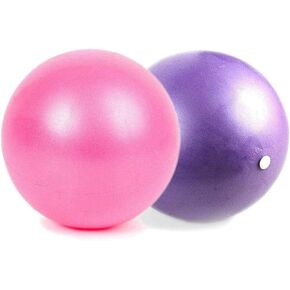 nononfish Mini Exercise Barre Ball for Yoga,Pilates, Stability Exercise Home Workout, Core Training and Physical Therapy Small Bender Ball 9 Inch with Inflatable Straw