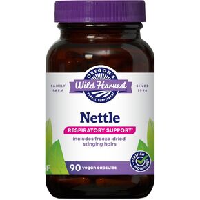 Oregon's Wild Harvest, Certified Organic Nettle Capsules with Stinging Hairs, Allergy Supplement, 600 mg, 90 Capsules