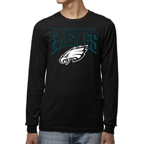 Junk Food Clothing x NFL - Bold Logo - Long Sleeve Fan Shirt for Men and Women - Officially Licensed NFL Apparel