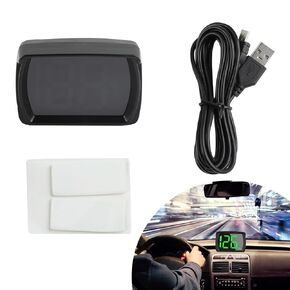 Speedometer HUD GPS Digital, HD Digital Universal Auto MPH Digital Speed Gauge Cluster Head Up Display USB Cable Plug & Play for Cars Truck Motorcycle ATV SUV Pick-up Scooter Golf Cart