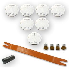 طقم إصلاح محرك متدرج GM X27 168 - (7 طقم محرك) يناسب جميع 03-06 تشيفي سيلفرادوس، تاهو، يوكون، سوبربانز +