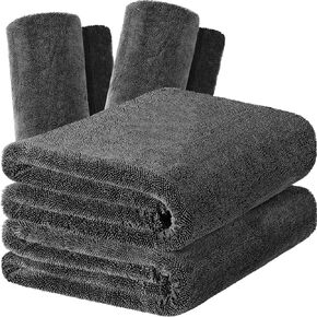 2 Pcs Car Drying Towels 24" x 36" Car Microfiber Towels 1200 GSM Car Microfiber Cleaning Cloth Thick Car Wash Towels with Edgeless Design for Car Home Polishing Washing Detailing