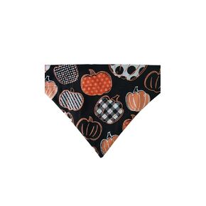Fall Pumpkins Over the Collar Dog Bandana That Slips onto Their Existing Collar Size (X-Small)