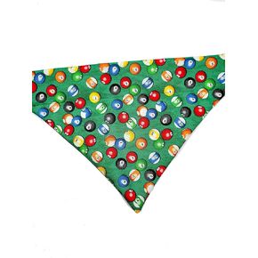 Pool Table Over the Collar Dog Bandana Extra Large
