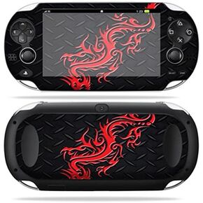 MightySkins Skin Compatible with PS Vita PSVITA Playstation Vita Portable wrap Sticker Skins Red Dragon