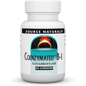 Source Naturals Coenzymated B-1, Cocarboxylase, 25 Mg, 30 Count