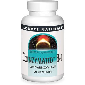 Source Naturals الأنزيمات المساعدة B-1، كوكربوكسيليز، 25 ملجم، 30 قطعة