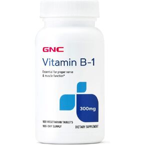 GNC Vitamin B-1 300mg - 100 Vegtetarian Tablets