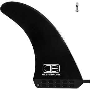 OCEANBROAD زعنفة زعنفة لركوب الأمواج مقاس 8 بوصة و9 بوصة و10 بوصة زعنفة بدون أداة زعنفة مركزية واحدة 8 9 10 بوصة لركوب الأمواج لوح التجديف الطويل