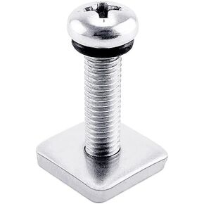 M4 Stainless Steel Surfboard Fin Screws,SUP Fin Screw Thumb Fin Screw Universal Fin Screws No Tool Surfboard Fin Screws Plate for SUP Paddleboard Surfboard