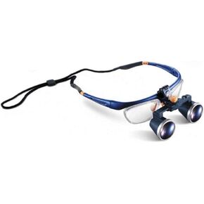 Dental Surgicial Loupes Dentist Medical Binocular 3.5X Magnification (420mm) Working Distance Burgundy Two-Way Adjustment Goggles