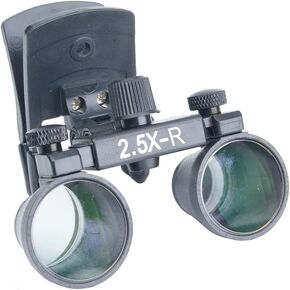 Portable Clip Surgery Loupe Binocular Magnifying Glass Clamp Magnifier Optical Glass (2.5X)
