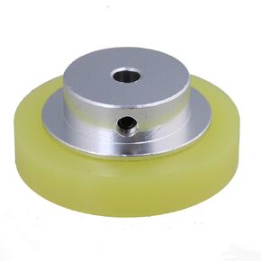 CNBTR 50x6mm Aluminum Silicone Industrial Encoder Wheel Meter Measuring Wheel for Rotary Encoder