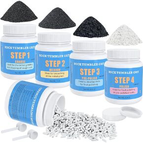 K2 Elite Professional Rock Tumbler Kit, Ultra Quiet & Cutting Edge Brushless Motor Rock Polisher for Adults & Rock Collector, Noise-Reduction, Extra Large 3 Lbs Barrel, STEM Gift for All Age