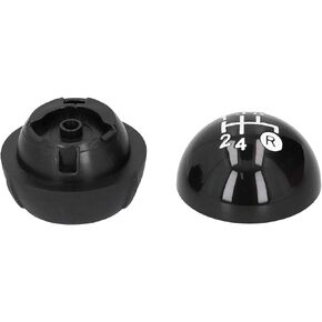 aqxreight Gear Shift Knob,with Cap Decorative Cover Replacement Kit Fit for Fiat 500 500C 2007-2018 LHD R