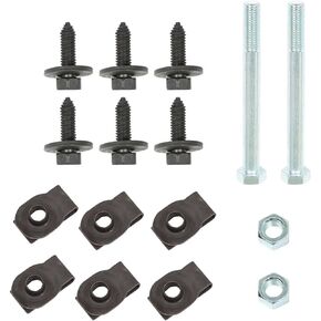 Front Leaf Spring Bracket Mounting Eye Bolts J-Clips 16Pcs Replacement for 1967-1981 Camaro Firebird
