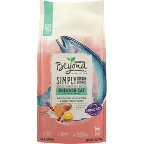 Purina Beyond Grain Free, Natural Dry Cat Food, Simply Indoor Salmon, Egg & Sweet Potato Recipe - 5 lb. Bag