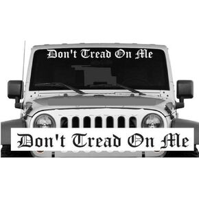 STICKY DUDE Windshield Decal Banner Sticker 20" x 3" (Fear)