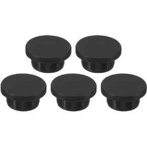 MECCANIXITY Silicone Rubber Hole Plug 23mm Diameter Soft Flexible Stopper for 22mm Hole Black 5 Pieces