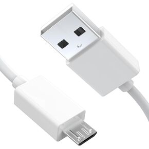 كابل Micro USB متوافق مع أجهزة القراءة الإلكترونية القديمة من Kindle وPaperwhite وOasis وأجهزة Kindle & Fire اللوحية لعام 2020 والأقدم، الجيل الثامن والأقدم من Fire HD لعام 2018 (6.6 قدم)