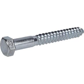 230131 Hex Lag Screw, 1/2-Inch X 4-Inch, Zinc (25-Pack)