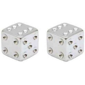 Dice Valve Caps Chrome.