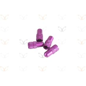 4 x Exotic Anodized Alloy Presta Valve Caps (Thin Valve aka French,not car Type)