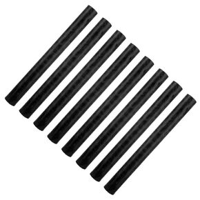 8 Pack Round Acetal Copolymer Rods, 1 Inch Diameter and 10 Inch Length Plastic Delrin/Acetal Rod, Opaque Black Acetal Copolymer Rods for Non-Marring Fixtures, Standard Tolerance