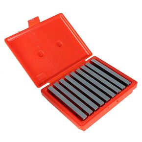 9-Pack 1/4In Thick 6In Long Steel Parallel Set .0002In Hardened Precision Machinist Tools