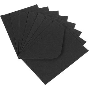 PATIKIL Mini Envelopes, 50 Pack Mini Gift Card Business Card Envelope for Greeting Weddings, Orange