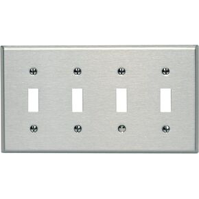 Leviton 84012 SS WP 4G TGL STD SIZE