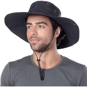 HLLMAN Super Wide Brim Sun Hat UPF 50+ Protection Hats for Mens/Womens Large Buket hat for Fishing, Hiking, Gardening in Kuwait