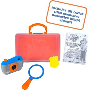 Blippi Detective Roleplay Set - Carry Case, Camera, Personalized Yellow Badge, Magnifying Glass, Activity Sheets for Ultimate Toddler and Young Child Mystery Adventure - Exclusive Content Included