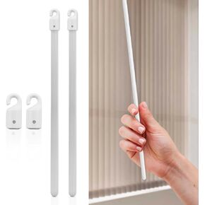 Amazing Drapery Hardware Premium White PVC Vertical Blind Wand, 36-inches, 2 Pack - Effortless Installation - Ideal for Wand-Controlled Vertical Blinds - Seamlessly Replace Old or Broken Wands
