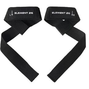 Element 26 Lifting Wrist Straps (Pair) With Guide - Wrist Straps For Weightlifting, Bodybuilding, Powerlifting, Strength Training, & Deadlift Straps - Gym Wrist Straps For Men And Women