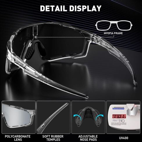KAPVOE Polarized Cycling Glasses Men Women Mountain Bike Glasses MTB Riding TR90 Sport Sunglasses Running Bicycle Triathlon in Saudi Arabia