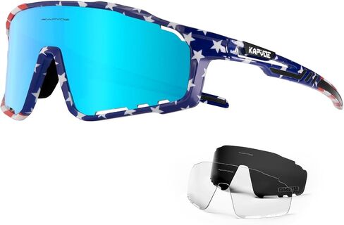 KAPVOE Polarized Cycling Glasses Men Women Mountain Bike Glasses MTB Riding TR90 Sport Sunglasses Running Bicycle Triathlon in Saudi Arabia