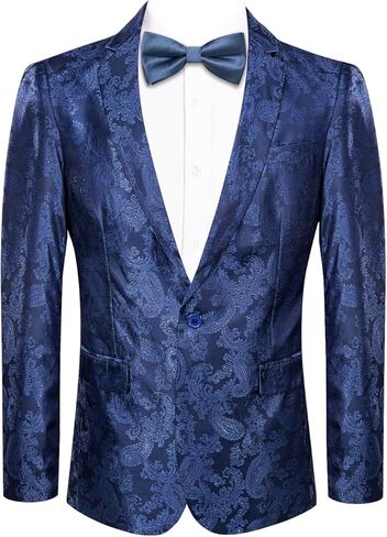 Hi-Tie Men's Blazer Casual Light Weight Sport Coats Slim Fit Suit Jacket Business Sports Jacket for Prom Party in Kuwait