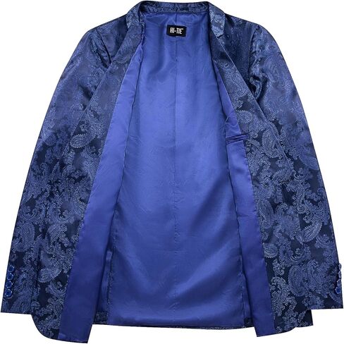 Hi-Tie Men's Blazer Casual Light Weight Sport Coats Slim Fit Suit Jacket Business Sports Jacket for Prom Party in Kuwait