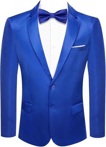 Hi-Tie Men's Blazer Casual Light Weight Sport Coats Slim Fit Suit Jacket Business Sports Jacket for Prom Party in Kuwait