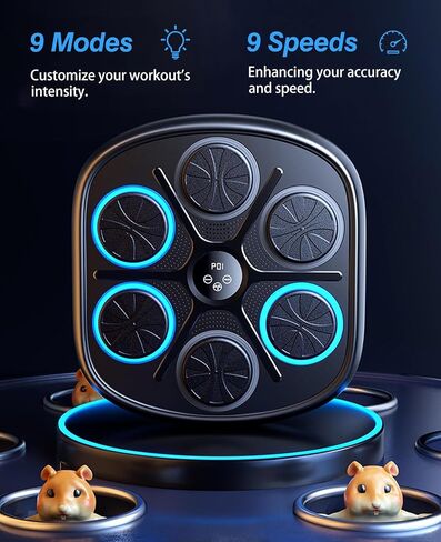 Smart Music Boxing Machine, Boxing Machine Wall Mounted Music with Gloves, Boxing Music Workout Machine for Home, Indoor and Gym in Saudi Arabia