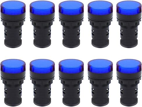 ضوء المؤشر AC / DC 12V 20mA LED فلوش لوحة جبل الأحمر 10 قطع in Kuwait