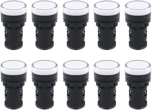 ضوء المؤشر AC / DC 12V 20mA LED فلوش لوحة جبل الأحمر 10 قطع in Kuwait
