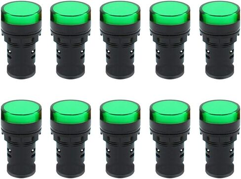 ضوء المؤشر AC / DC 12V 20mA LED فلوش لوحة جبل الأحمر 10 قطع in Kuwait